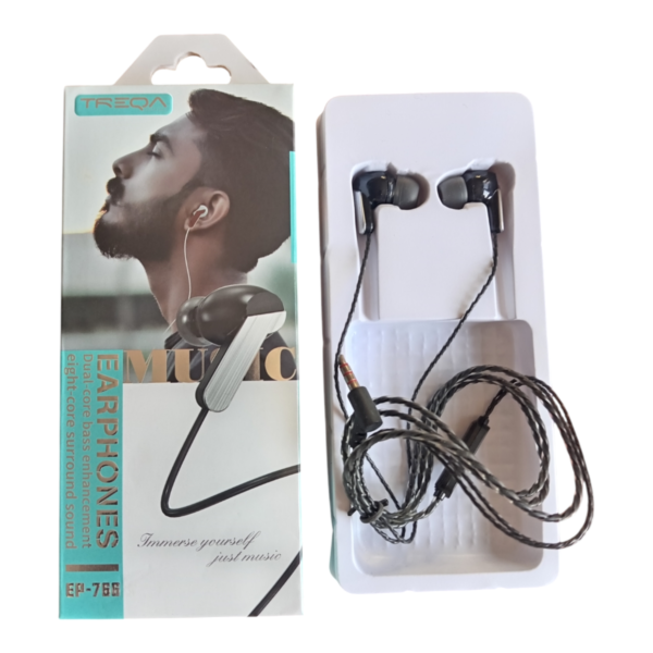 Audífonos In-Ear TREQA EP-766 / EP-764 – Sonido Envolvente y Graves Potentes - Imagen 2