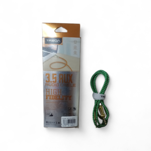 Cable Auxiliar de Audio 3.5mm TREQA - Alta Fidelidad y Diseño Trenzado Reforzado