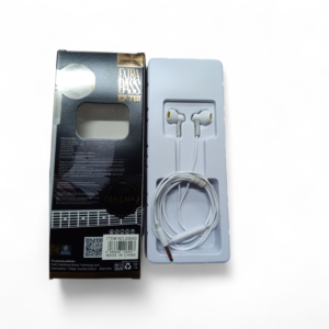 Audífonos In-Ear TREQA EP-710 "Extra Bass" con Micrófono - 3.5mm (Blanco negro)