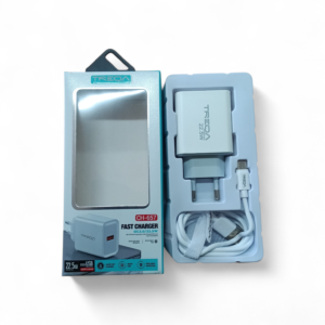 Kit Cargador de Pared TREQA CH-657 - Carga Rápida 22.5W (QC 3.0) + Cable Tipo-C