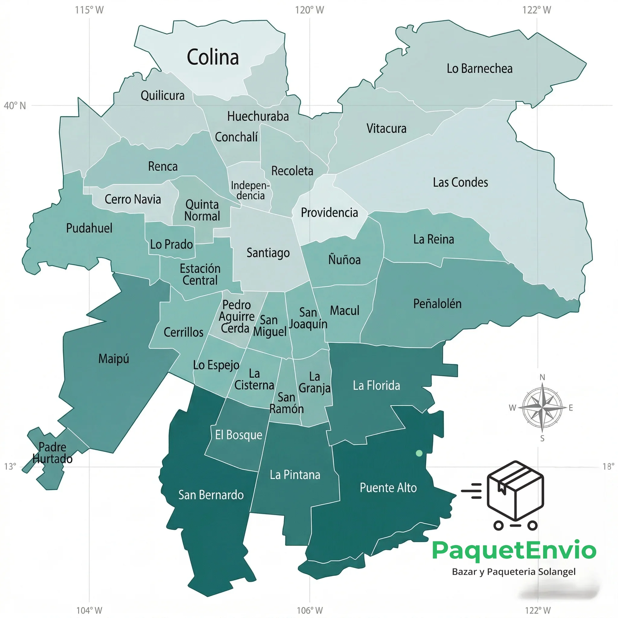 Mapa Cobertura Santiago